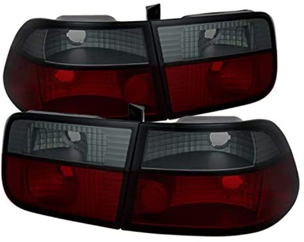 Spyder Auto 5076557 Crystal Red/Smoked LED Tail Lights for Cars - Upgrade Your Vehicle's Style & Visibility (Perfect for Night Driving & Custom Car Mods)