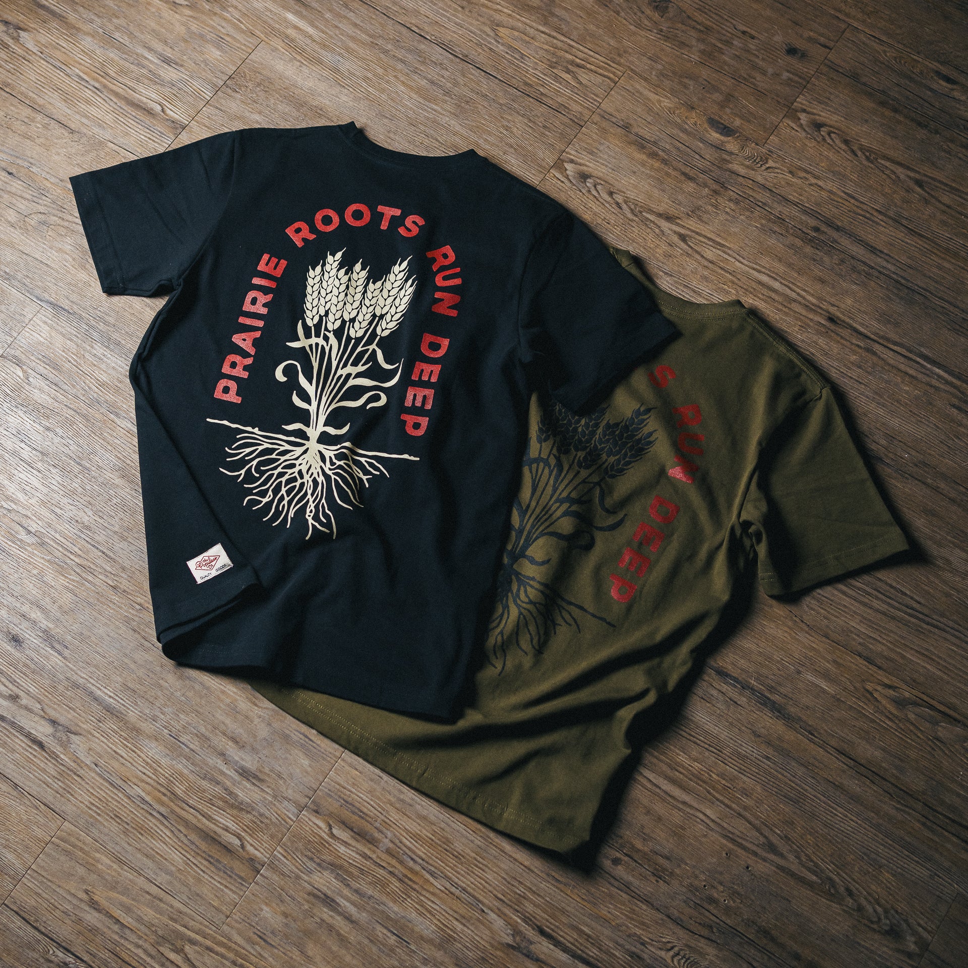Prairie Roots Premium Cotton T-Shirt for Men & Women - Soft & Comfortable Black Tee - Perfect for Casual Wear, Outdoors & Everyday Use
