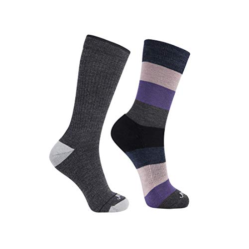 2 Pairs:1 Grey+1 Purple Pink