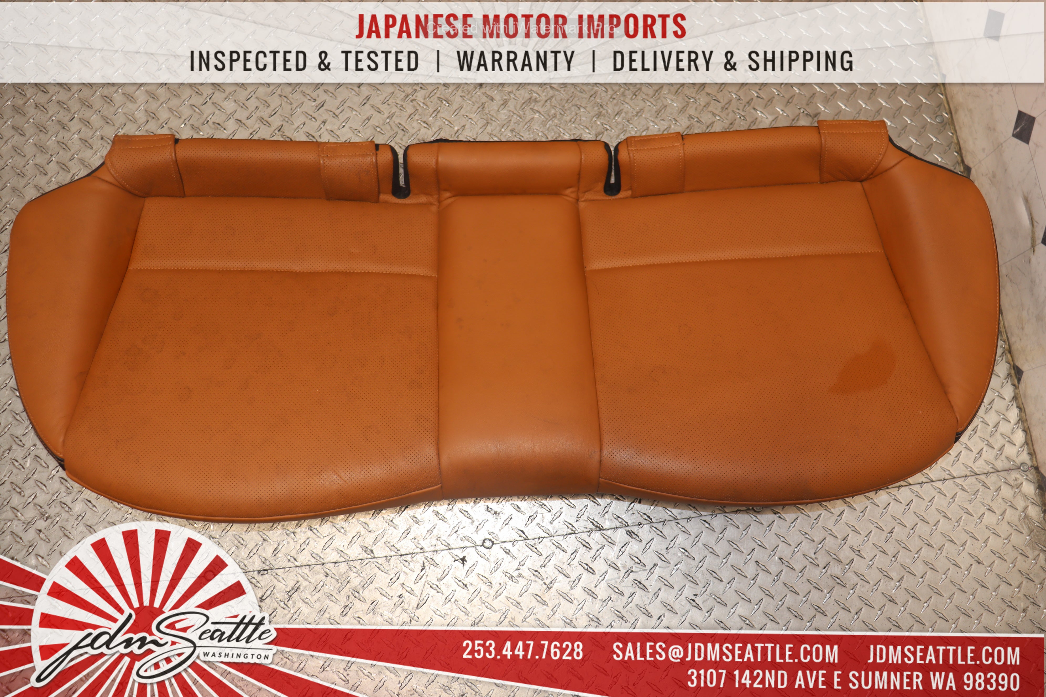 2008-2014 Subaru Impreza WRX STI Premium GRB GVF Complete Leather Power Seats Set with Steering Wheel - Front & Rear Seats for JDM Car Enthusiasts | Perfect for Upgrades & Restorations