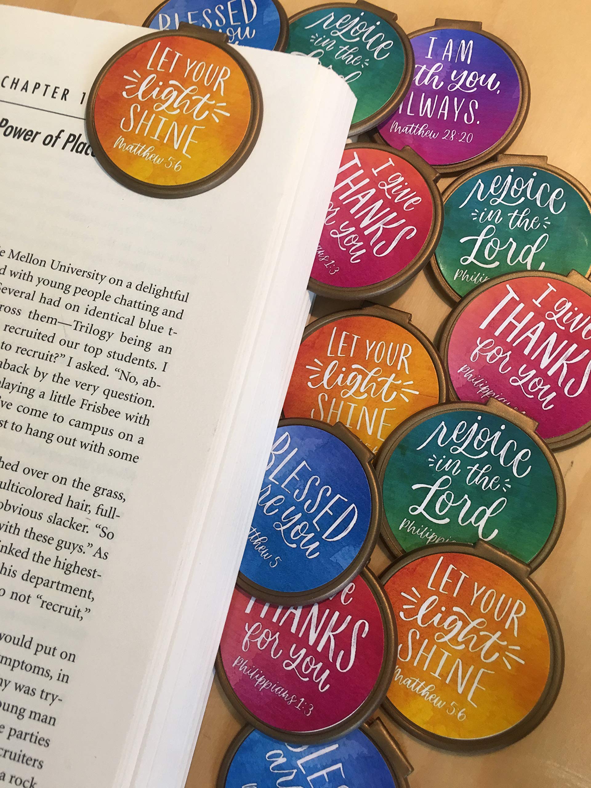 Inspirational Watercolor Christian Bookmarks - Set of 30 Assorted Designs for Bible Study, Sunday School Gifts & Religious Events | Perfect for Bible School Rewards, Christian Promotions, Birthday Favors & Daily Scripture Reading Motivation