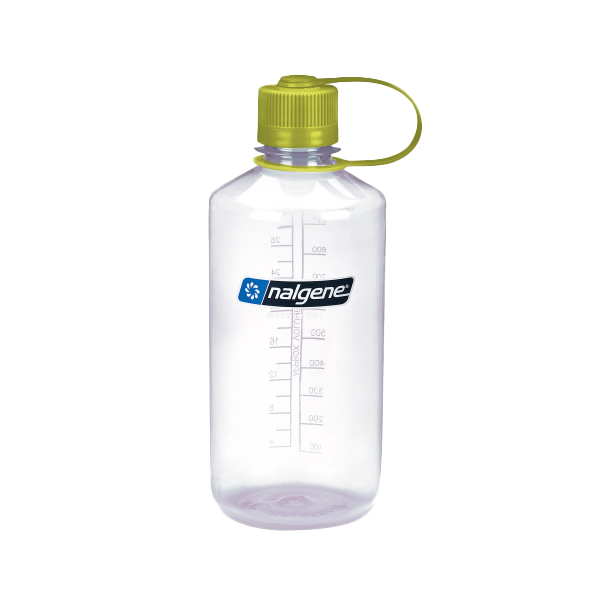 32 oz Narrow Mouth Sustain Clear Water Bottle - BPA Free, Leak Proof, Eco-Friendly Reusable for Gym, Hiking, Travel & Everyday Hydration