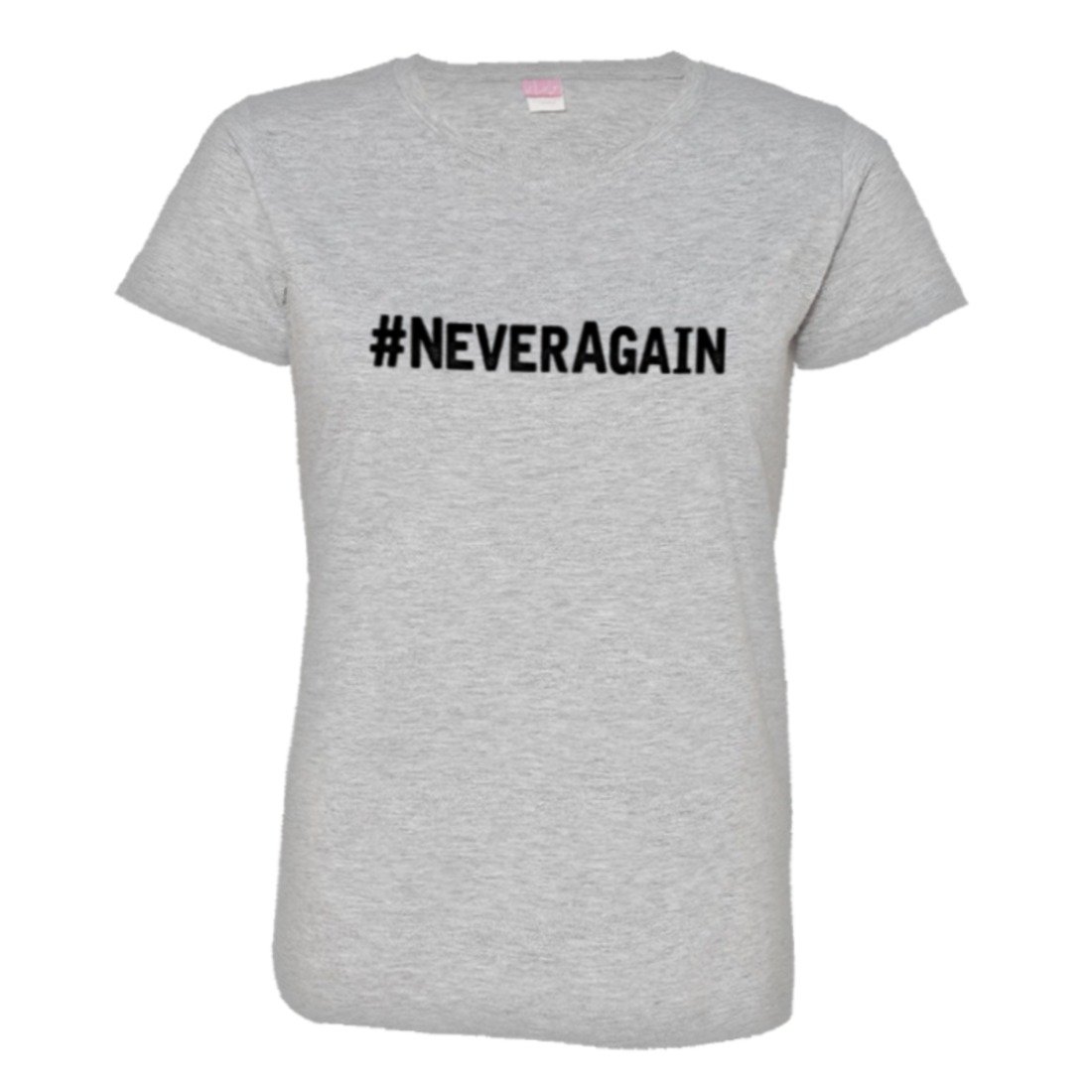 #NeverAgain Stop Gun Violence Women's High Quality Tee Shirt - Protest Rally & Social Activism Apparel