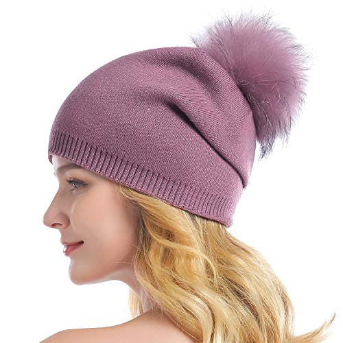 Luxury Cashmere Knit Wool Beanie for Men & Women - Soft Winter Warm Hat for Cold Weather - Perfect for Skiing, Hiking, and Outdoor Activities