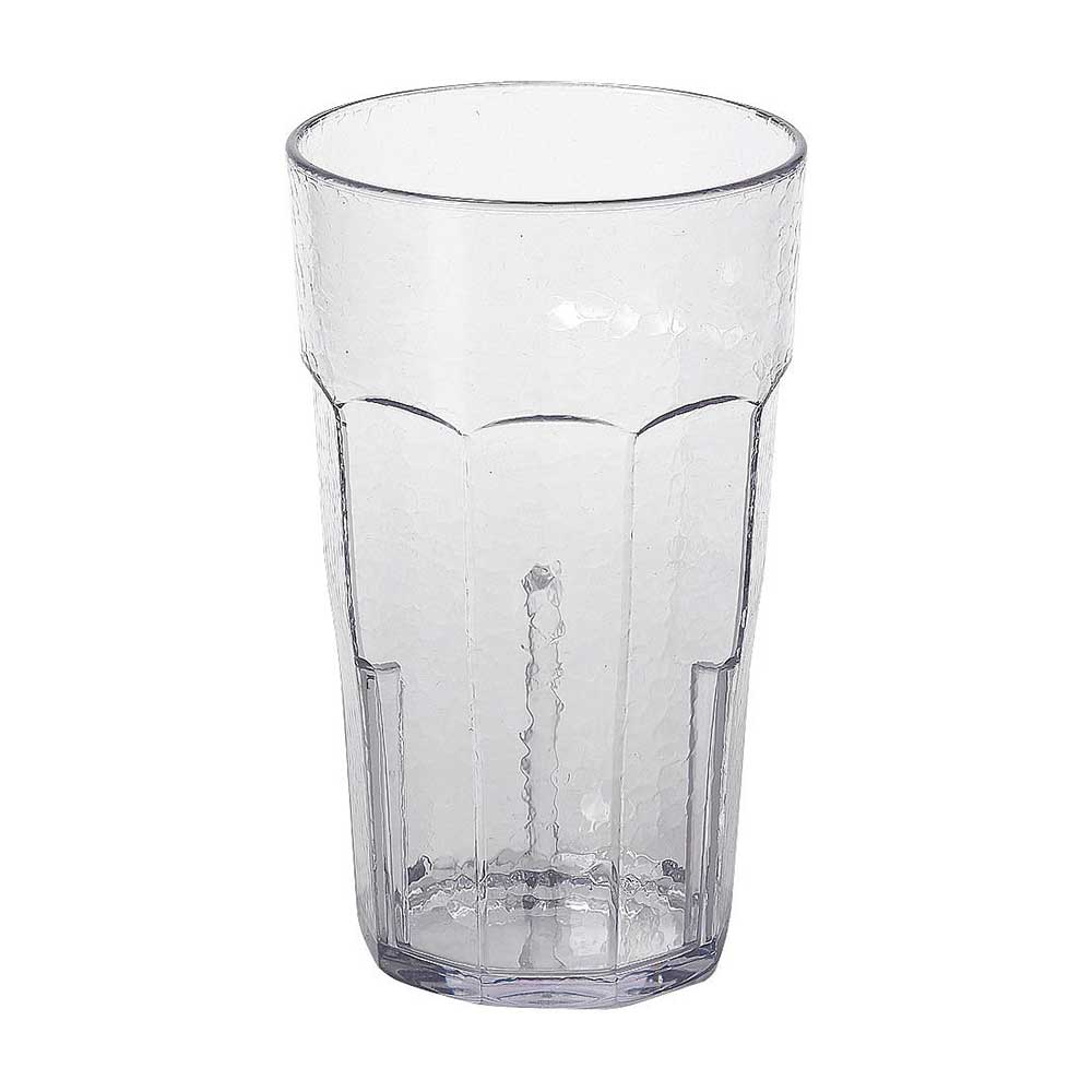 Cambro LT22152 22 oz. Clear Laguna Fluted Tumbler - Bulk Pack of 36 - Durable Plastic Cups for Restaurants, Cafes, and Catering Events