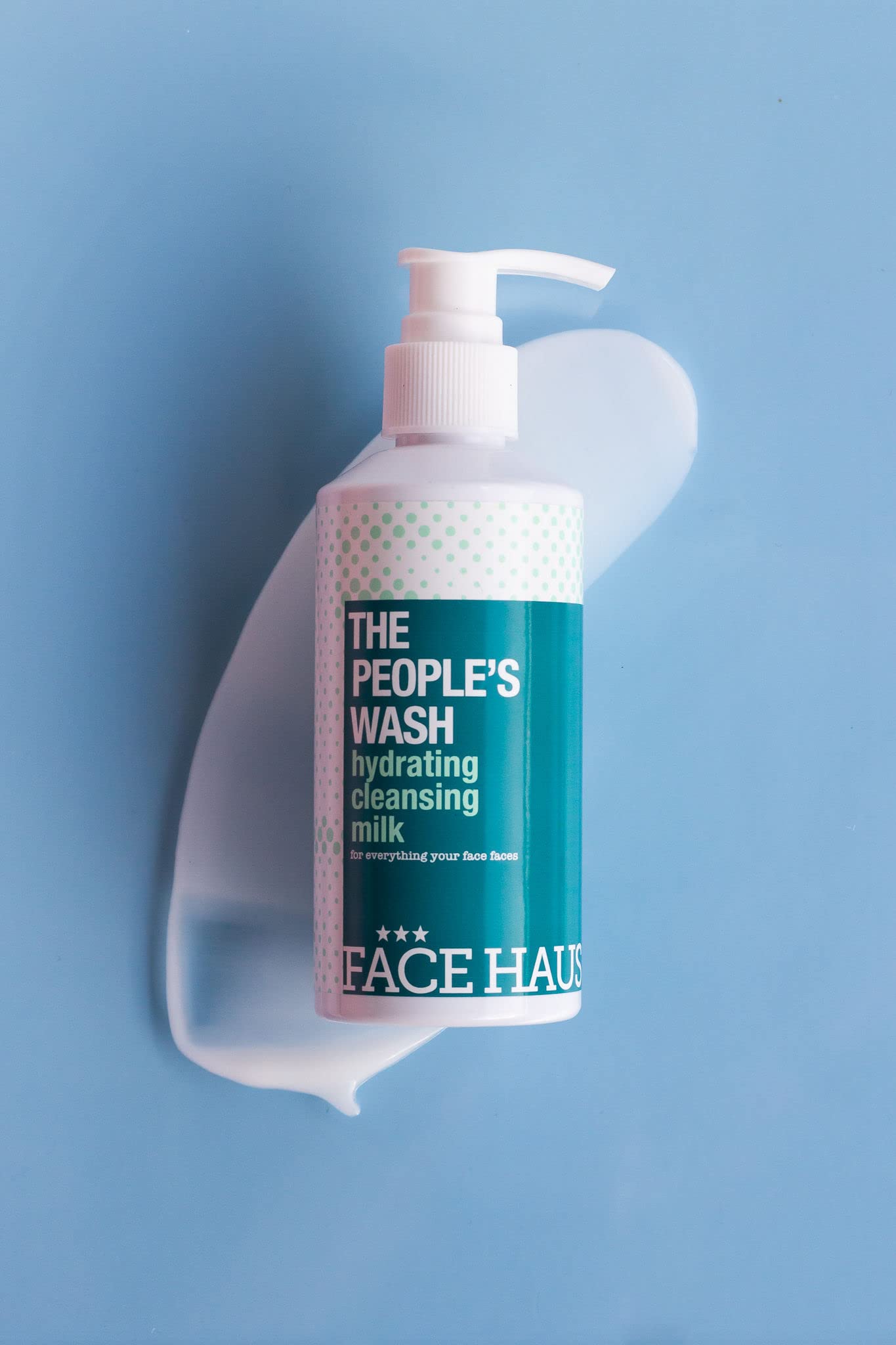 FACE HAUS Hydrating Cleansing Milk Face Wash - Gentle Daily Cleanser for Dry & Sensitive Skin | Moisturizing & Soothing | Perfect for Morning & Night Skincare Routine