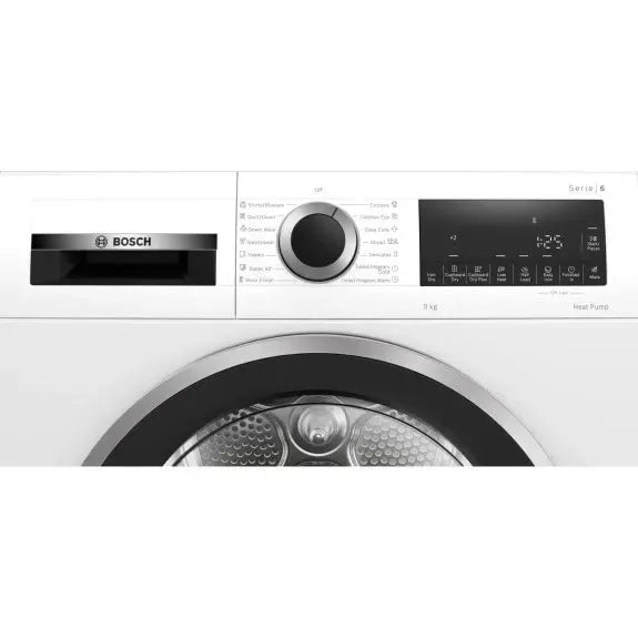 Bosch 9kg Heat Pump Dryer - Energy Efficient, Quiet & Gentle on Clothes | White WQG24200AU | Perfect for Apartments & Small Laundry Rooms