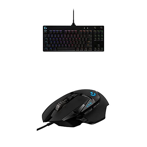 Logitech G PRO Mechanical Gaming Keyboard & G502 HERO Gaming Mouse Combo - Perfect for Esports, Streaming & PC Gaming Setup