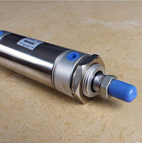 MA4050 40mm-50mm Bore Stainless Steel Double Action Pneumatic Air Cylinder - High Pressure Gas Cylinder for Industrial Automation, Robotics, and Machinery Applications