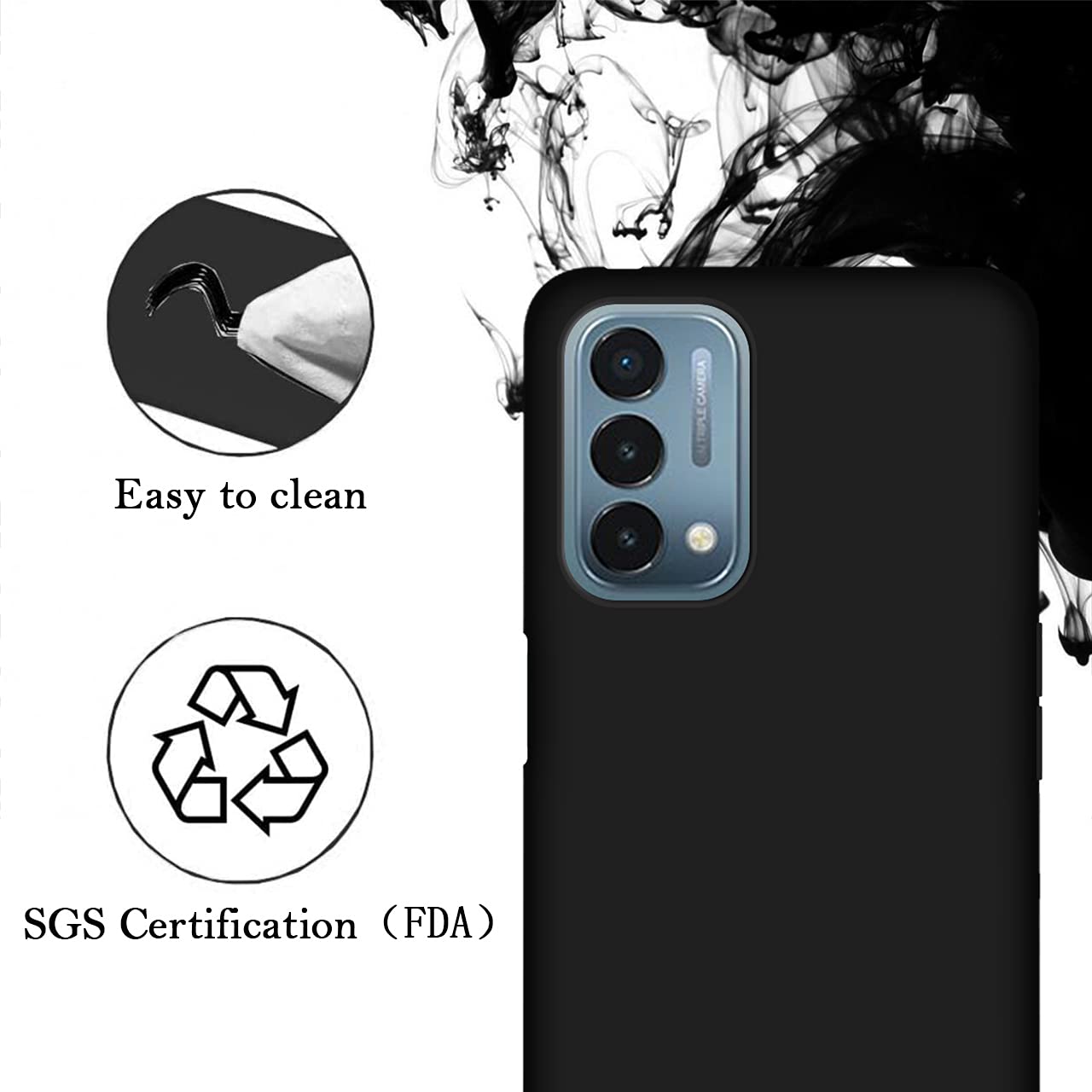Custom OnePlus Nord N200 5G Phone Case - Personalized Photo & Text Name Design - Anti-Scratch Soft TPU Protective Cover (Black) - Perfect for Daily Use, Travel & Gifts