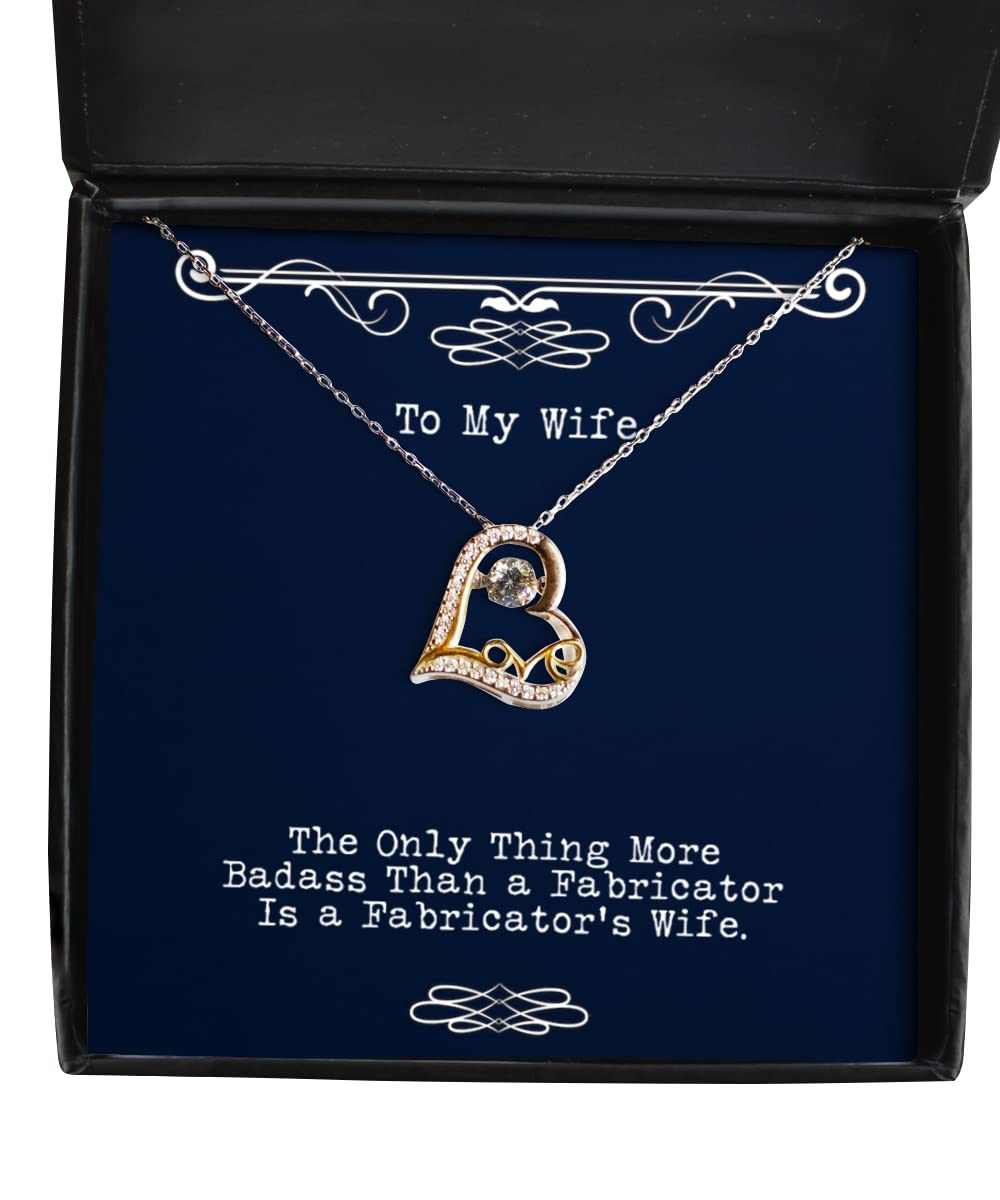 Fancy Wife Love Dancing Necklace - Romantic Jewelry Gift for Wife from Husband - Perfect for Anniversaries & Date Nights