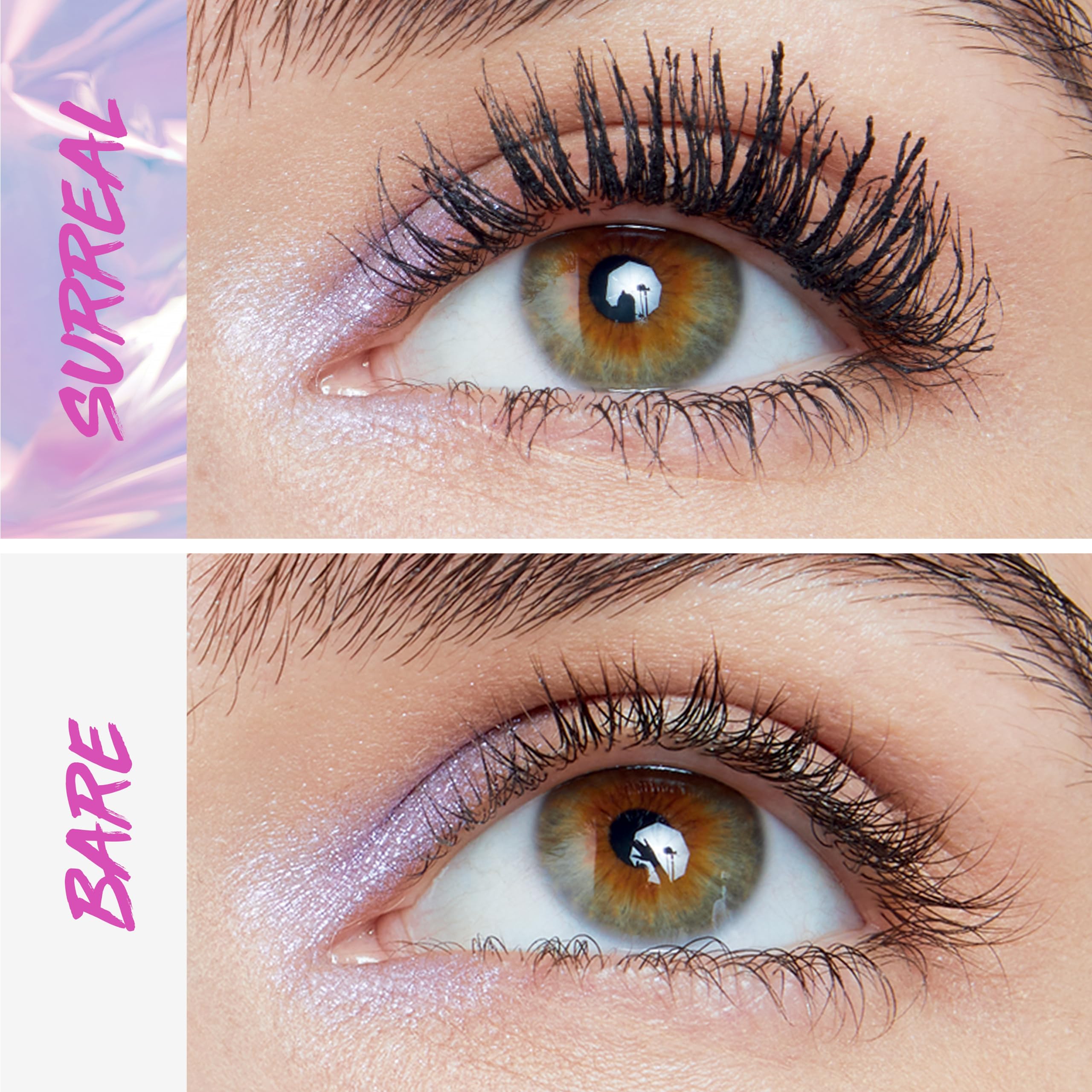 Maybelline The Falsies Surreal Extensions Waterproof Mascara - Volumizing & Lengthening Makeup for Dramatic Lashes, Very Black (1 Count) | Perfect for Everyday Wear, Date Night & Special Occasions