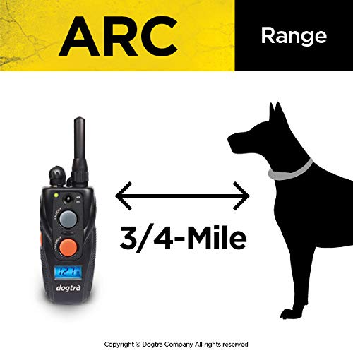 Dogtra ARC 2-Dogs Remote Training Collar - 3/4 Mile Range, Waterproof & Rechargeable E-Collar with Static Stimulation, Vibration & Tone for Small, Medium & Large Dogs | Perfect for Obedience Training, Behavior Correction & Outdoor Adventures