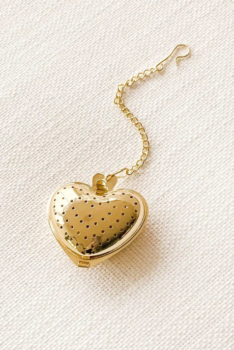 Stainless Steel Heart Tea Infuser - Reusable Loose Leaf Tea Strainer for Hot & Iced Tea | Perfect for Tea Lovers, Home & Office Use, Gift Ideas