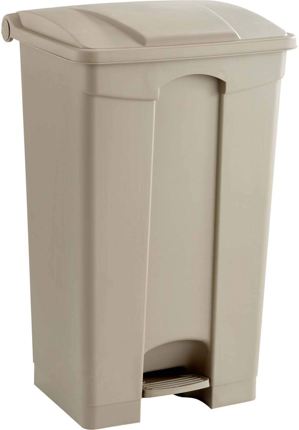 23 Gallon Step-On Plastic Trash Can with Lid - Hands-Free Foot Pedal for Kitchen, Bathroom, Office, and Outdoor Use