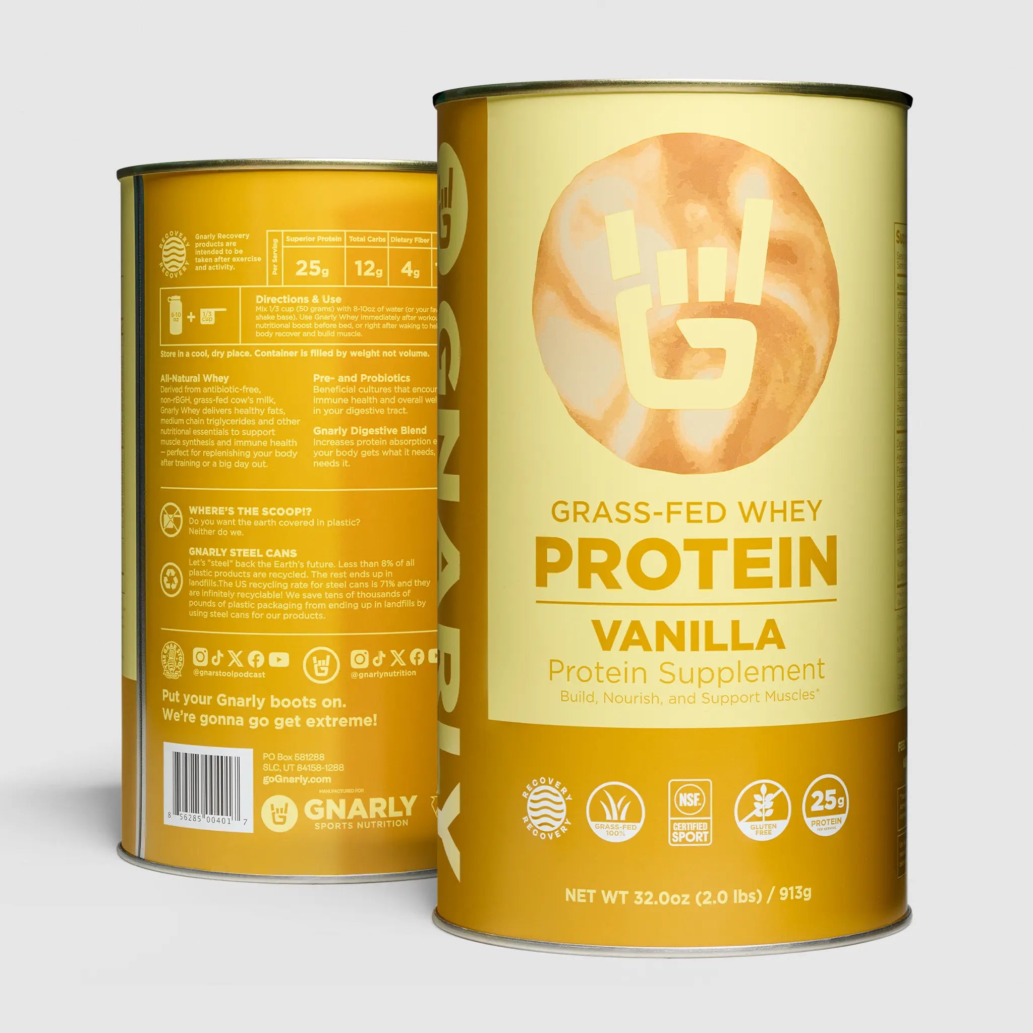Grass-Fed Whey Protein Powder - 100% Natural, Hormone-Free, High Protein for Muscle Growth & Recovery - Ideal for Post-Workout, Weight Loss & Keto Diet