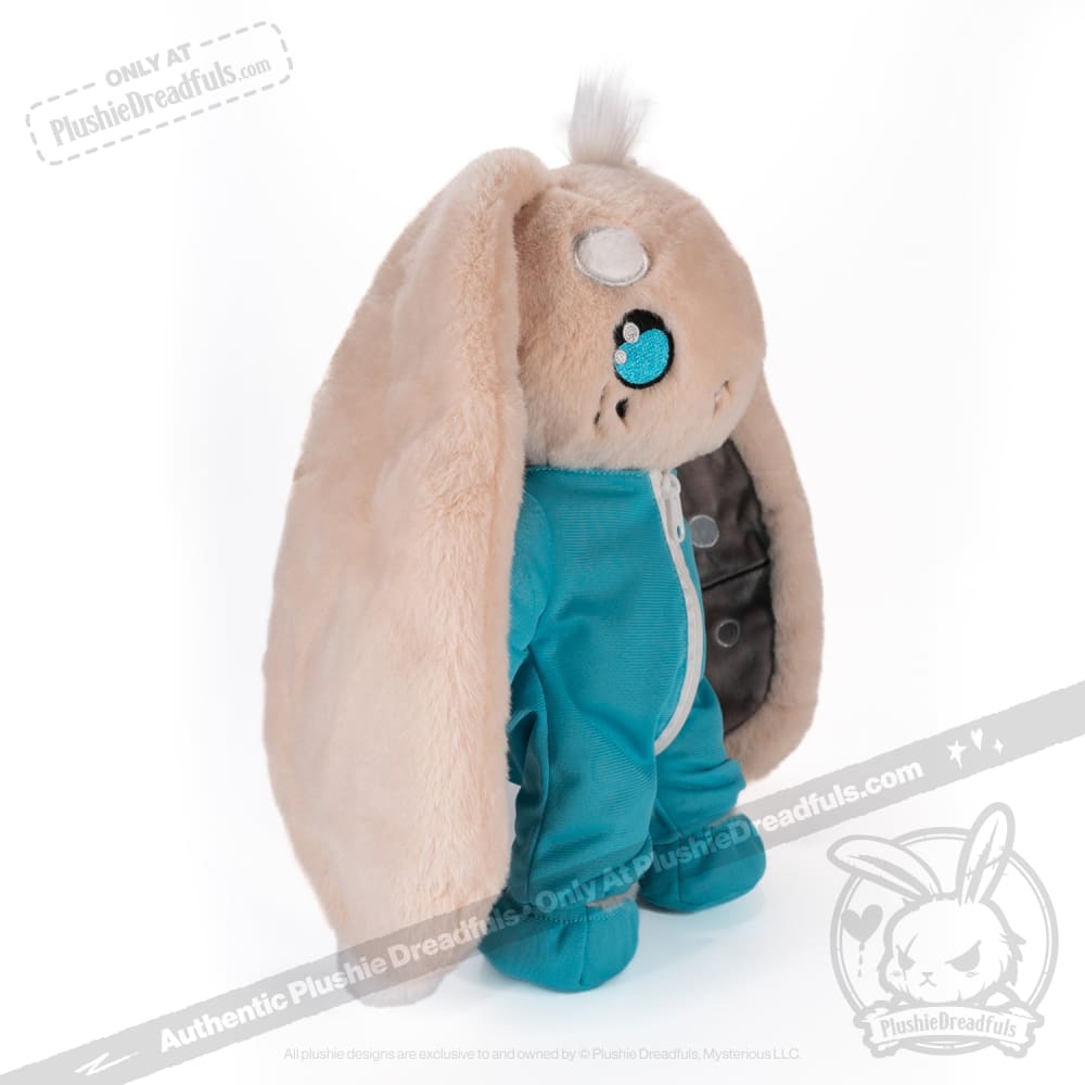 Plushie Dreadfuls Immunocompromised Rabbit Stuffed Animal - Soft Cuddly Plush Toy for Kids, Adults & Collectors | Perfect Gift for Hospital Stays, Comfort & Awareness