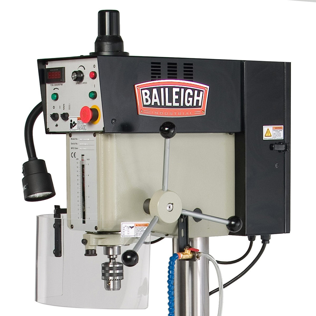 Baileigh Industrial BA9 1002862 Variable Speed Drill Press DP 1000VS - Precision Metal & Wood Drilling for Workshops & DIY Projects
