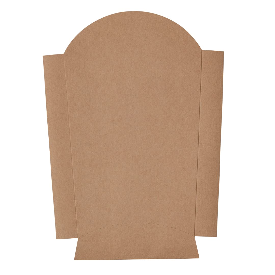 Eco-Friendly 4oz Kraft Paper French Fry Cups - 100-Pack Disposable Snack Containers for Fries, Onion Rings, Popcorn & Cookies | Stackable, Sustainable 4.7x3.5x5.1 Inch Food Holders | Perfect for Restaurants, Food Trucks, Movie Nights & Parties