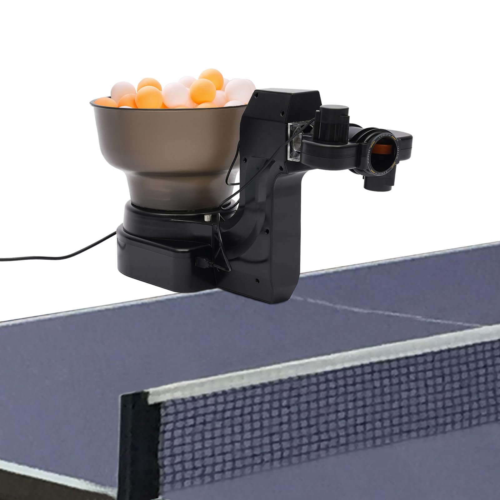 HP-07 Automatic Table Tennis Robot Machine - 2-Wheel Drive Ping Pong Ball Trainer with 110-Ball Capacity | Perfect for Home Practice & Professional Training