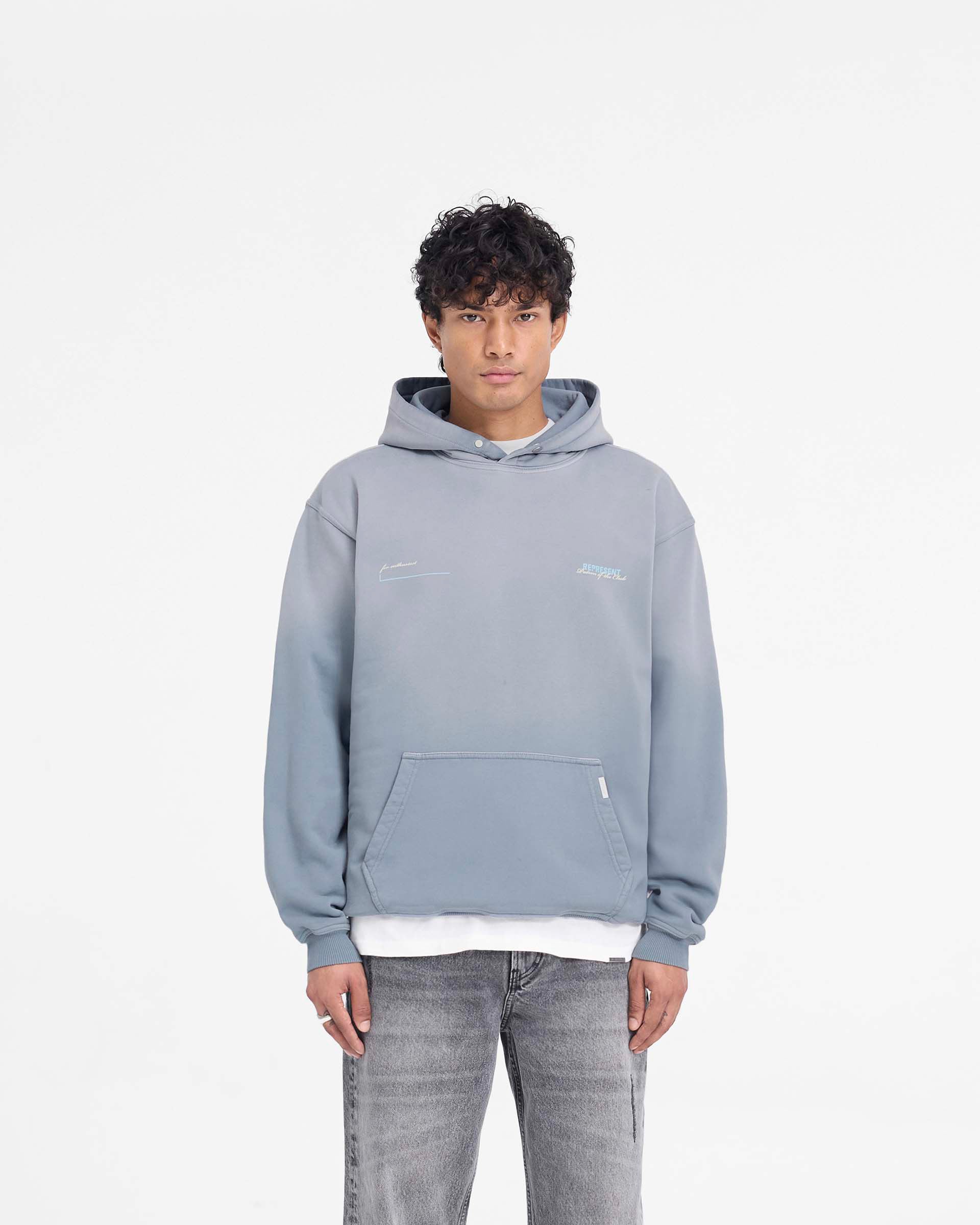 Patron Of The Club Hoodie - Premium Washed Grey Cotton Pullover for Men & Women | Streetwear Fashion, Casual Outfit, Lounge Wear