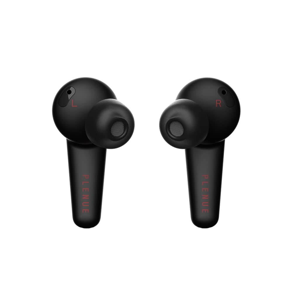 COWON Gala Hybrid Active Noise Cancelling Wireless Earbuds - Bluetooth 5.2 True Wireless Earbuds with Wireless Charging Case, IPX4 Waterproof, Built-in 3 Mics, One-Touch Mode Control for Gym, Running & Travel (Red Black)