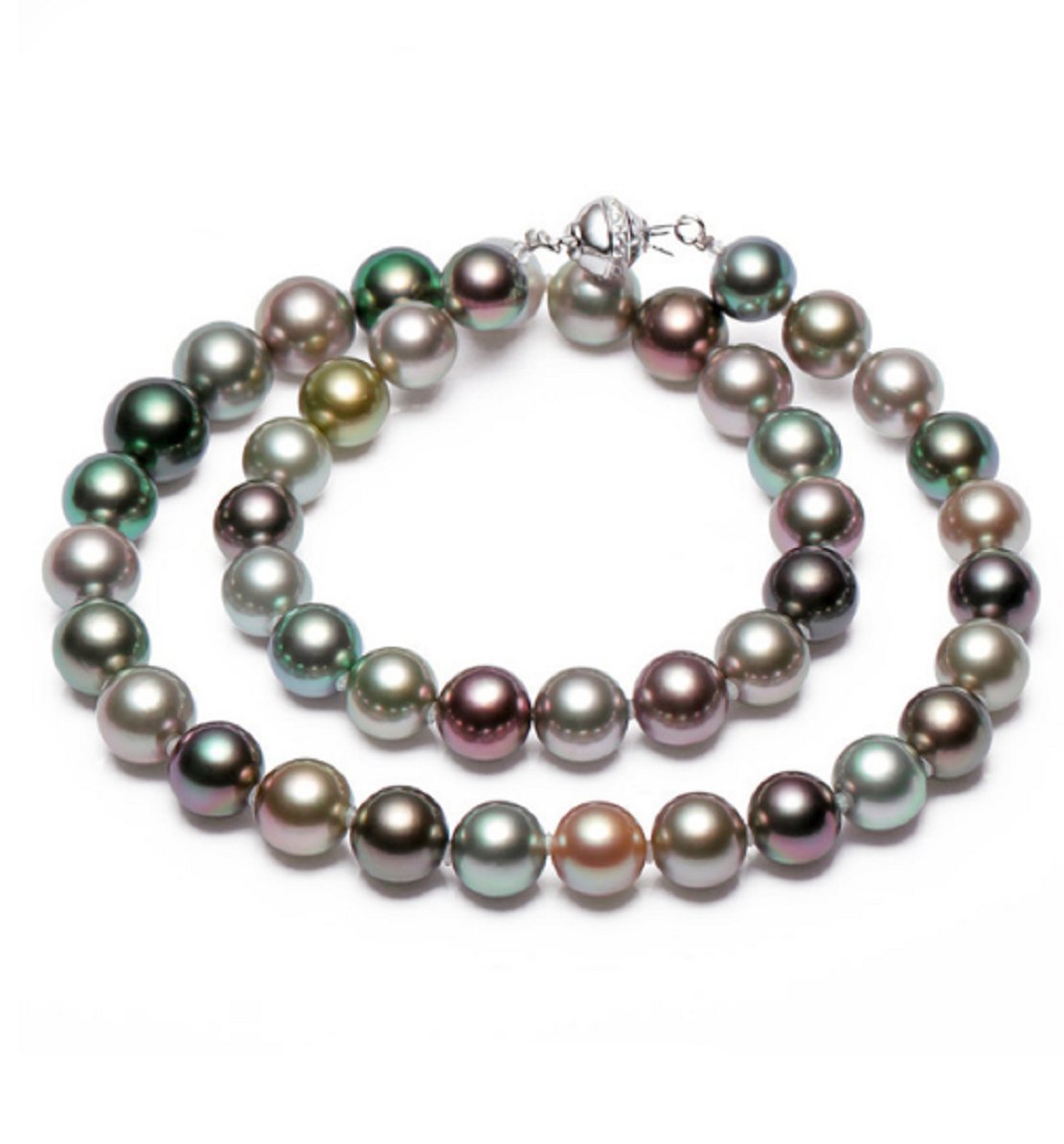 GOWE AAA Grade Multi-Color Tahitian Pearl Necklace - Elegant Pearl Jewelry for Women, Perfect for Weddings, Parties & Special Occasions