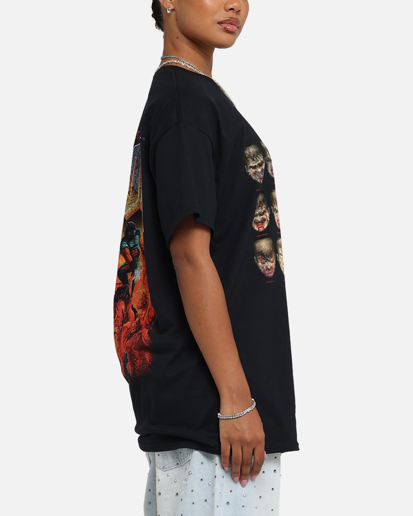73 Studio X Doom Today I Feel Graphic T-Shirt - Black Cotton Tee for Men - Casual Streetwear & Gaming Outfit