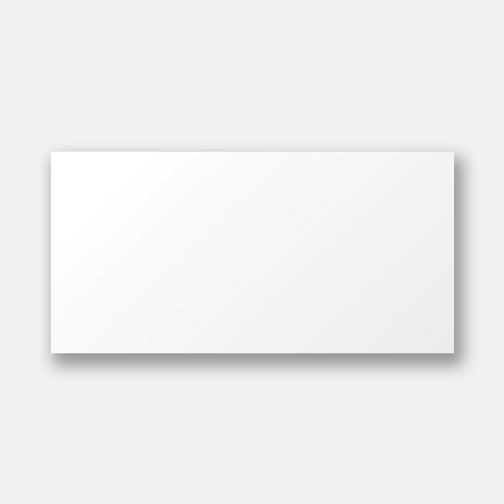Arctic White 300x600mm Glossy Cushioned Edge Wall Tile - Perfect for Bathroom, Kitchen Backsplash & Shower Area