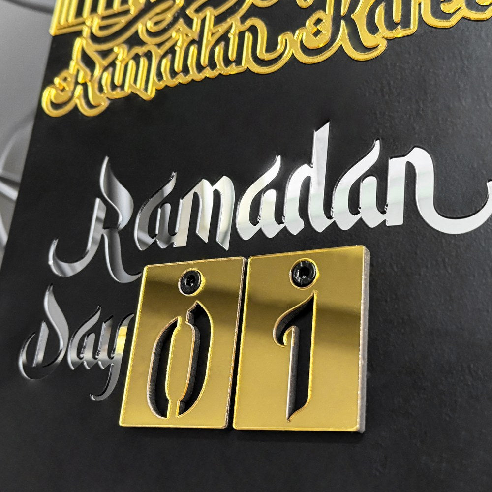 Ramadan Calendar 2024 - Islamic Gift Set for Ramadan & Eid Decor - Masjid Al Aqsa Design - Perfect for Home, Mosque & Office Celebrations