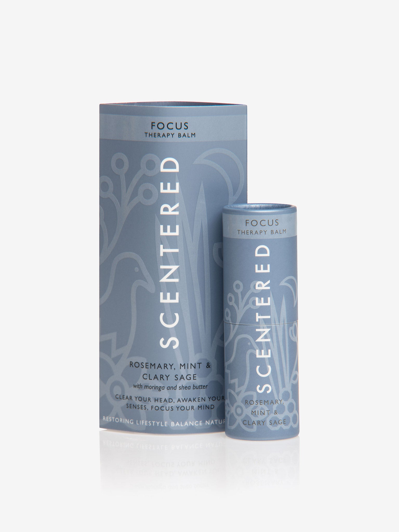 Scentered Focus Therapy Balm - Natural Aromatherapy for Stress Relief & Mental Clarity | Perfect for Meditation, Work, and Study Sessions