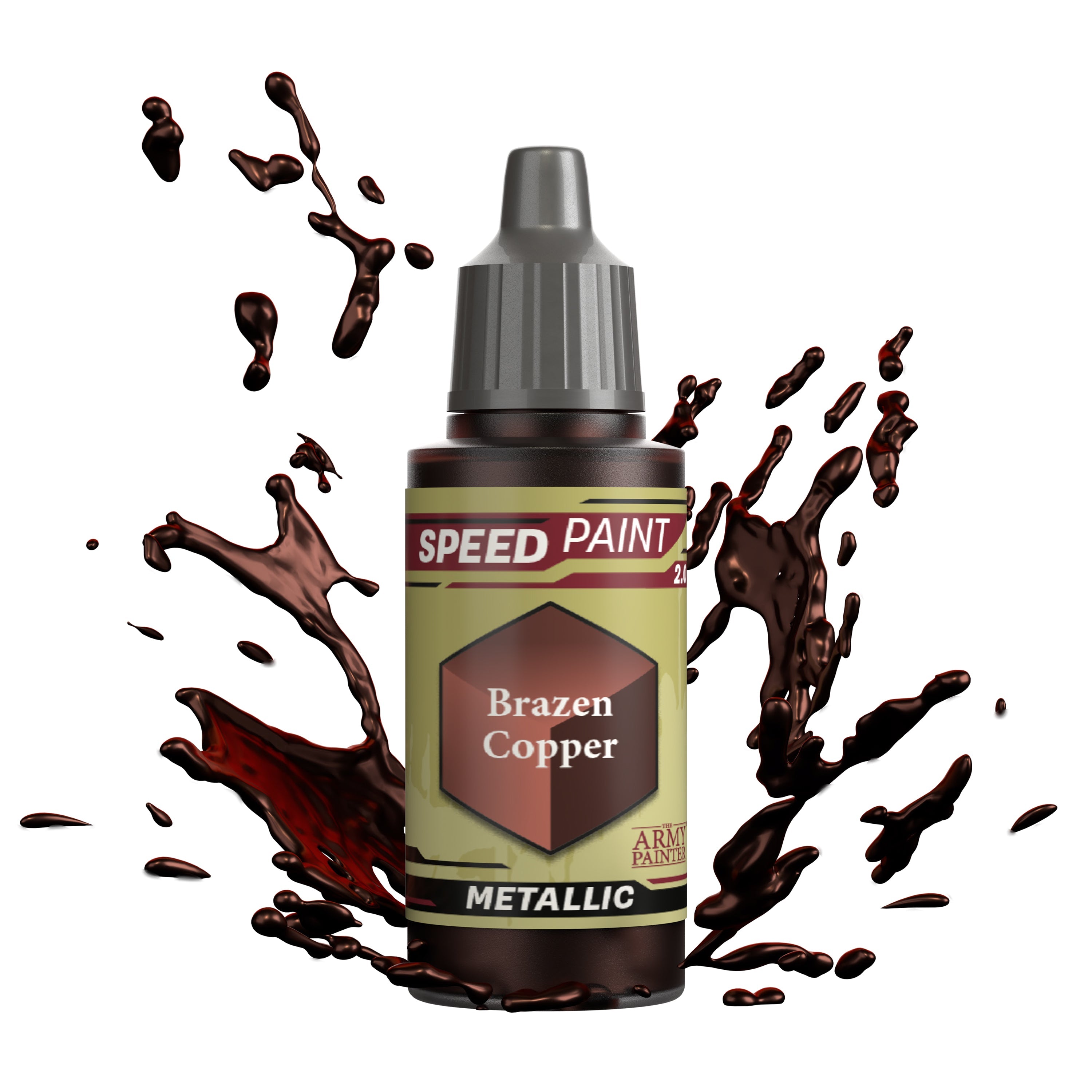 Brazen Copper Speedpaint - Fast-Drying Metallic Acrylic Paint for Miniatures, Models & DIY Crafts - Perfect for Warhammer, D&D & Cosplay Projects