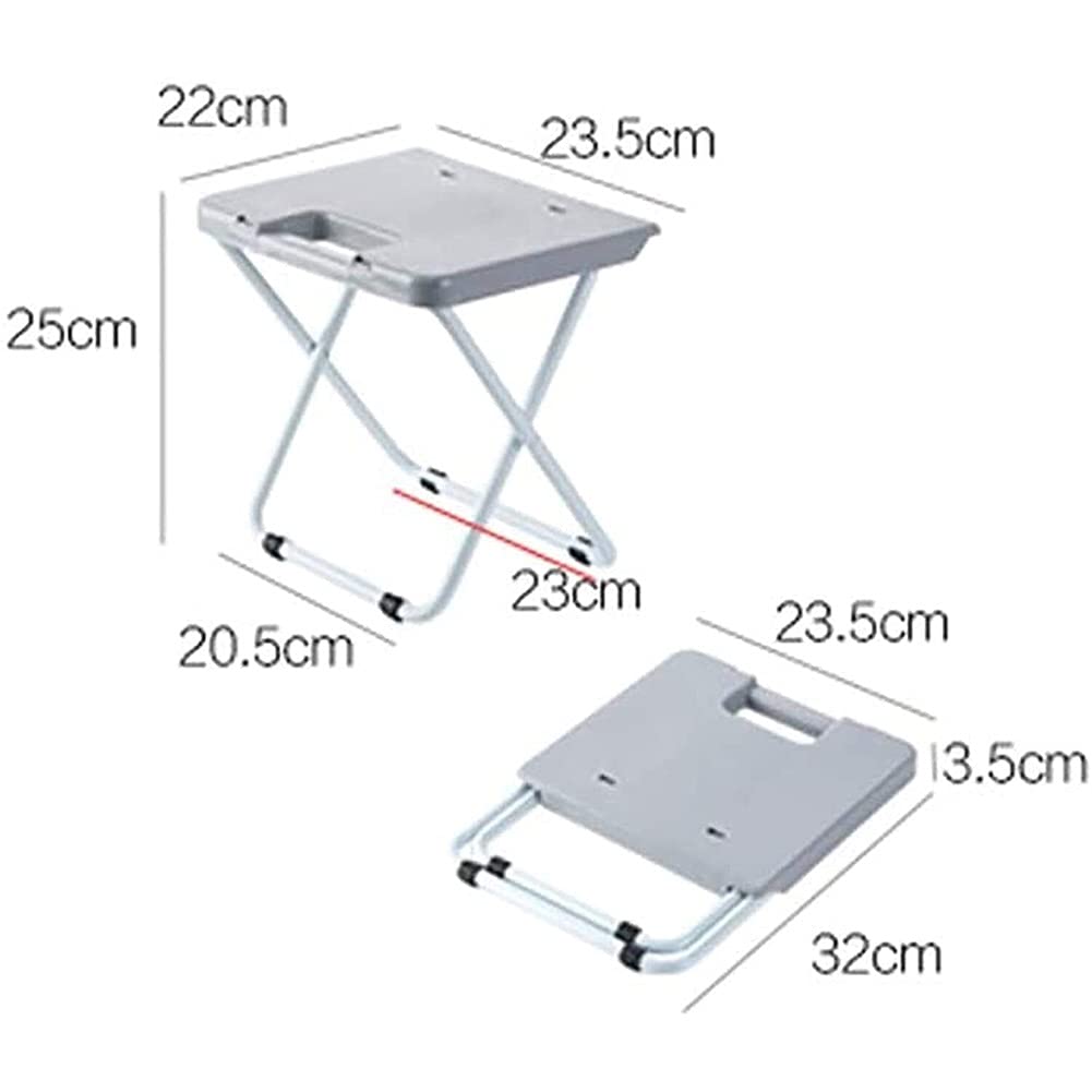 Foldable Portable Shower Chair - Lightweight Mobility Shower Stool for Elderly & Handicapped - Non-Slip Bathroom Bench Seat for Home, Travel, Outdoor & Kitchen Use - Ideal for Seniors, Disabled & Post-Surgery Recovery