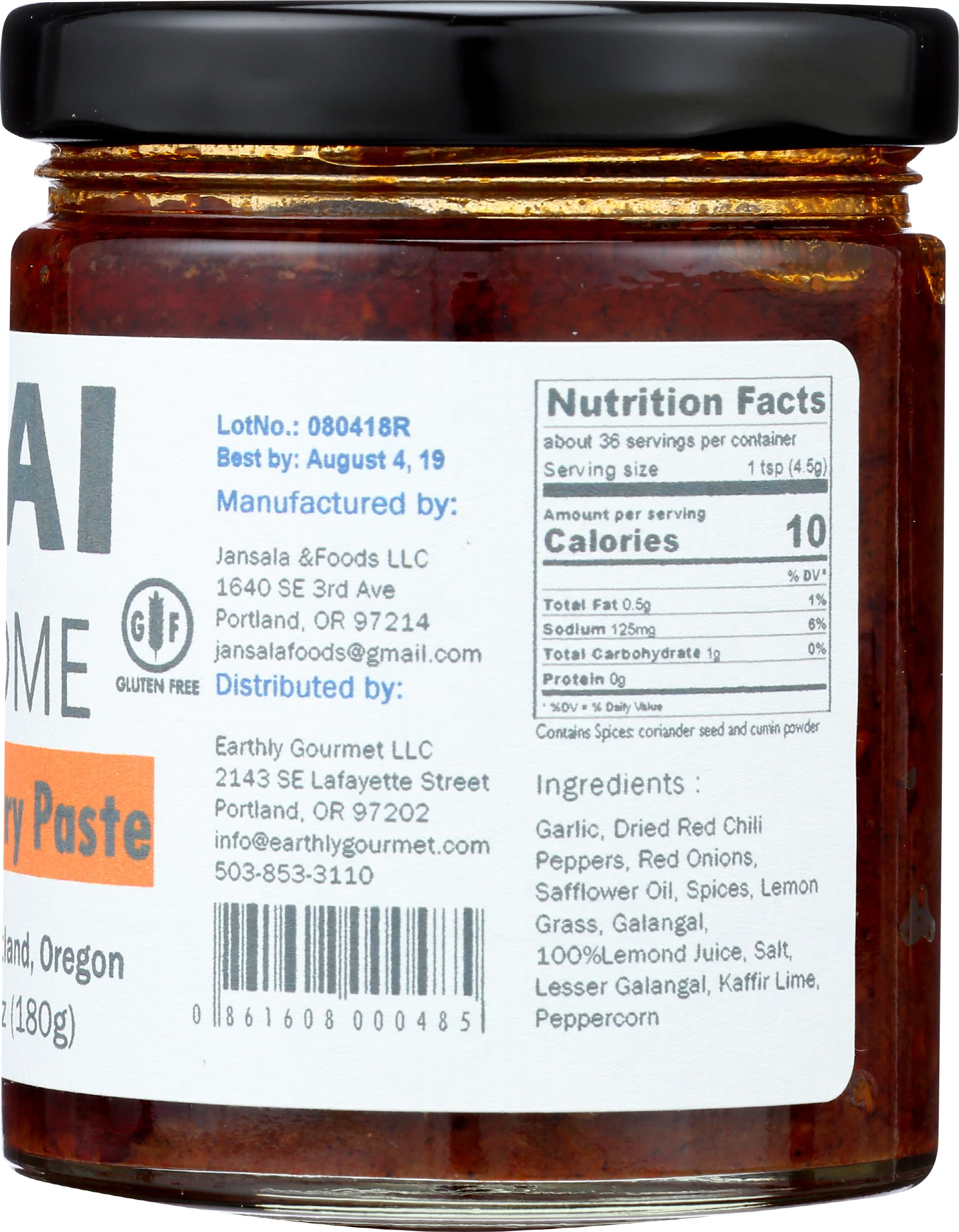 Authentic Thai Panang Curry Paste - 6.5 oz (184g) | Premium Gluten-Free & Vegan Curry Sauce for Cooking Thai Food at Home | Perfect for Stir-Fries, Soups, and Traditional Panang Curry Dishes