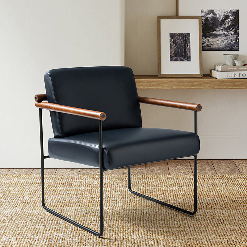 Edurne Modern Armchair with Sturdy Metal Legs - Perfect for Living Room, Office, and Lounge Areas