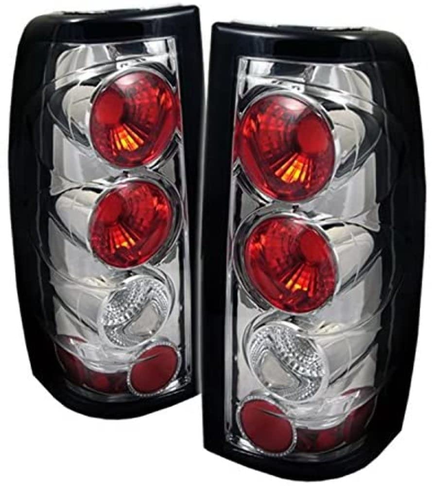 Spyder Auto 5002020 Euro Style LED Tail Lights - Chrome/Clear Lens - Compatible with [Vehicle Model] - Enhances Rear Visibility & Style for Night Driving