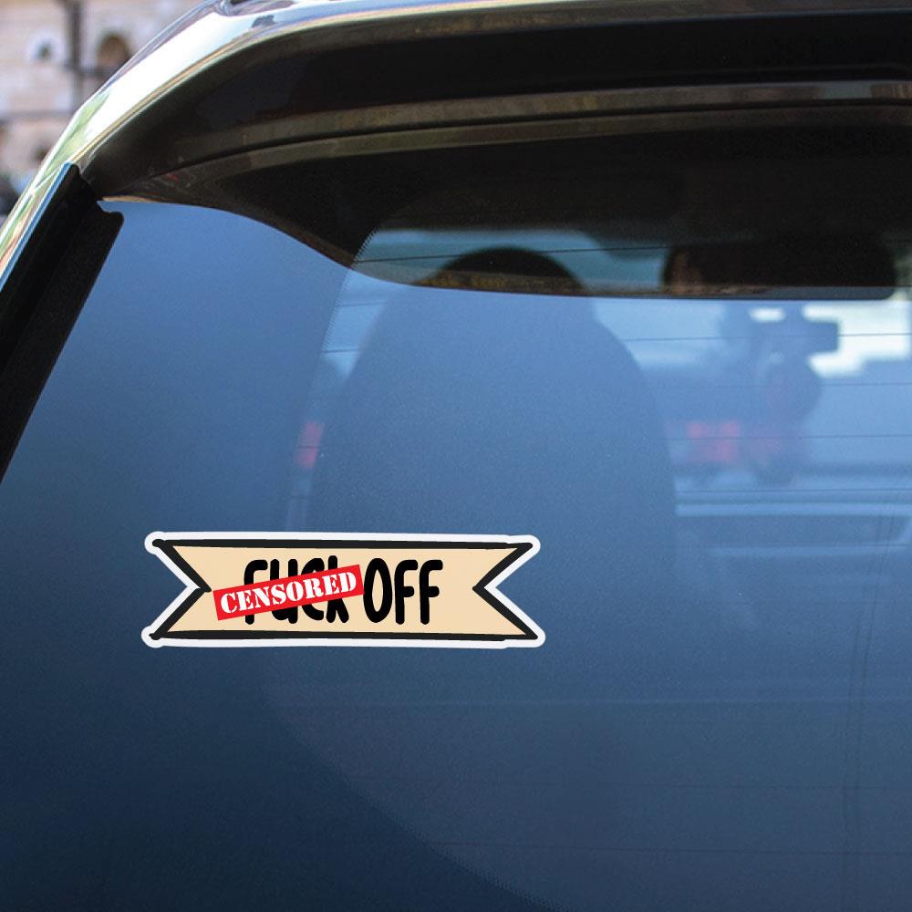 F Off Sticker Decal - Funny Vinyl Decals for Cars, Laptops & Windows - Perfect for Prank Gifts & Personal Expression