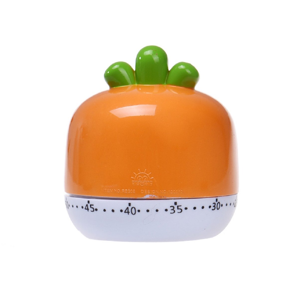 60 Minute Mechanical Kitchen Timer - Orange Retro Cooking Timer for Baking, Grilling & Home Decoration - Perfect for Kitchen, BBQ & Classroom Use