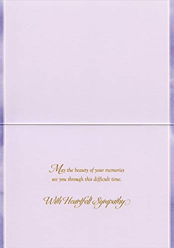 Pictura Purple Bouquet Vase - Elegant Tabletop Floral Arrangement for Home Decor, Sympathy Gifts & Memorial Displays | Perfect for Condolence Flowers, Funeral Tributes & Thoughtful Gestures