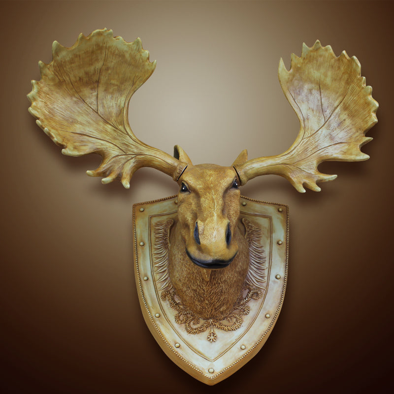 Wildlife Animal Deer Head Wall Art Decor - Handcrafted Wall Sculpture for Living Room, Bedroom & Office - Perfect for Home & Cabin Decor
