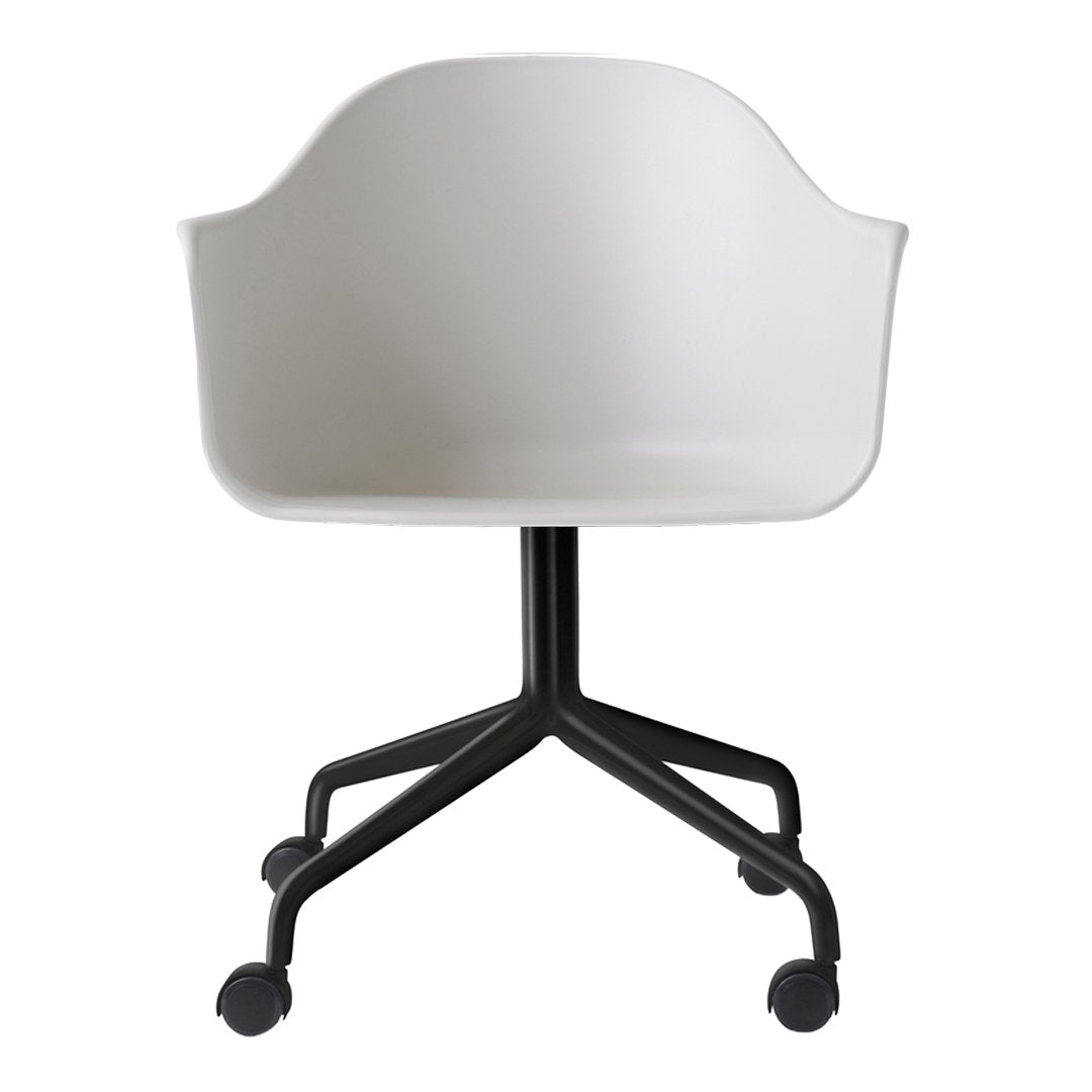Harbour Swivel Office Chair with Casters - Ergonomic Rolling Desk Chair for Home & Office Workspace