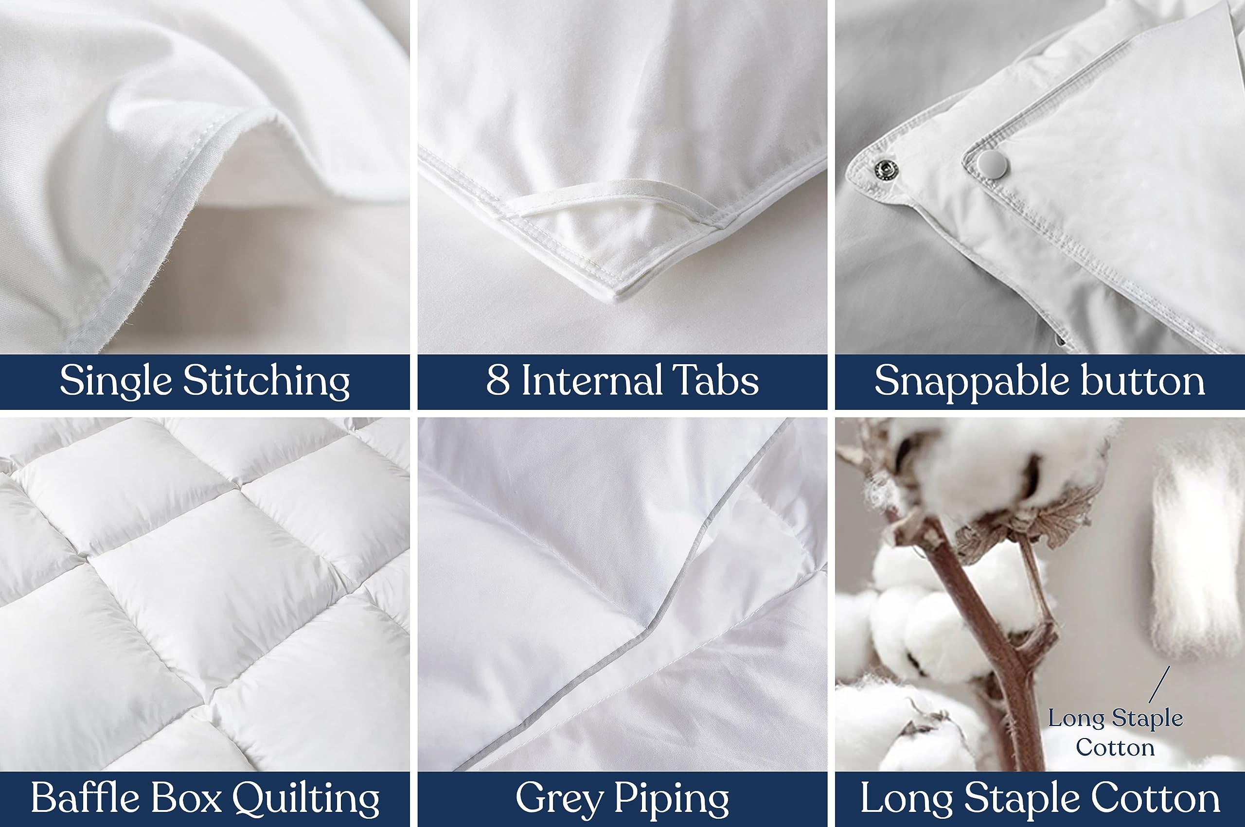Delara Twin Size Organic Wool Comforter - GOTS Certified 100% Organic Merino Wool Duvet Insert | Ultra-Soft 500 GSM All-Season Warmth | Perfect for Hotels, Guest Rooms & Cozy Bedrooms