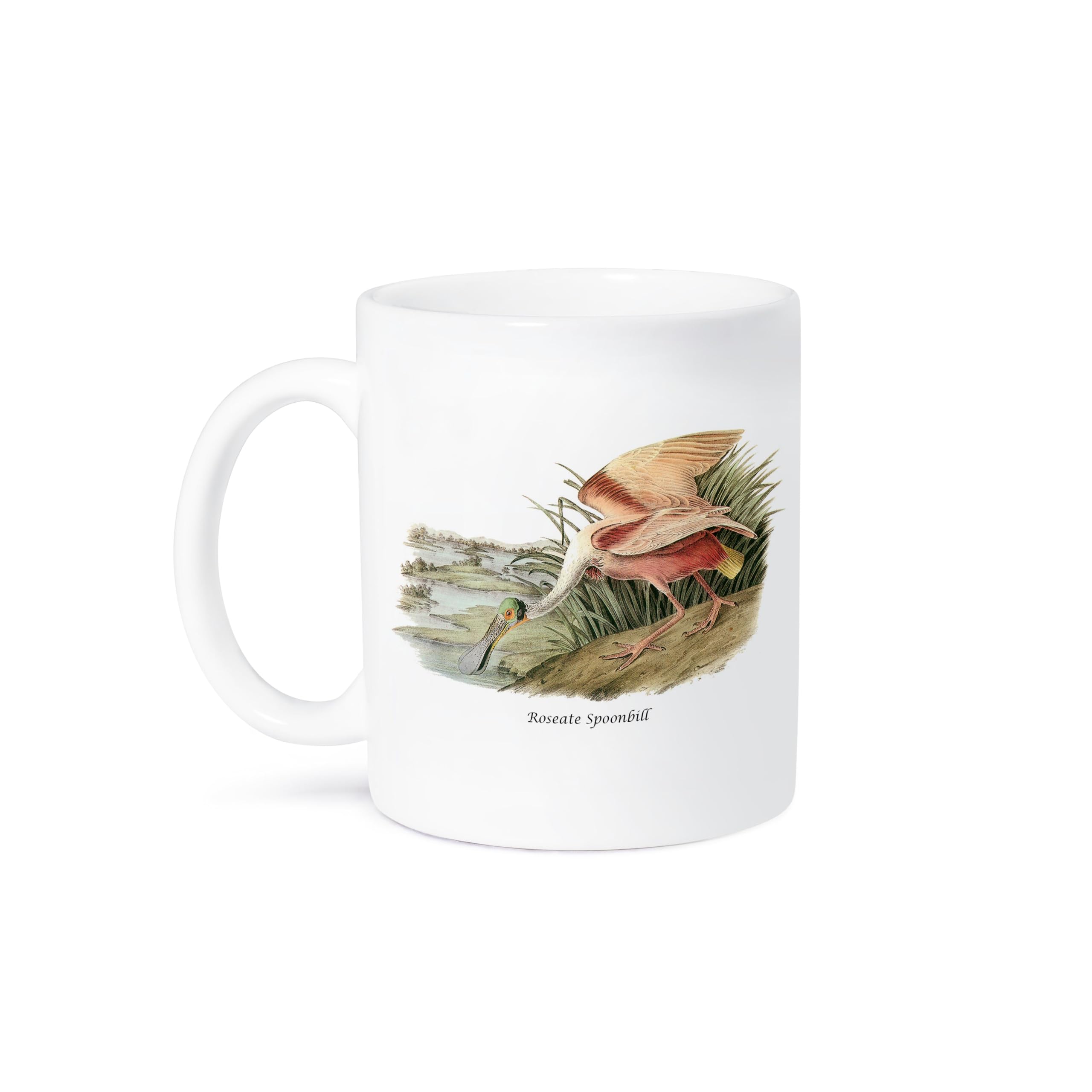 3D Rose 11oz Coffee Mug - Roseate Spoonbird by John James Audubon | Funny Gift for Coffee Lovers | Perfect for Home, Office & Gifts