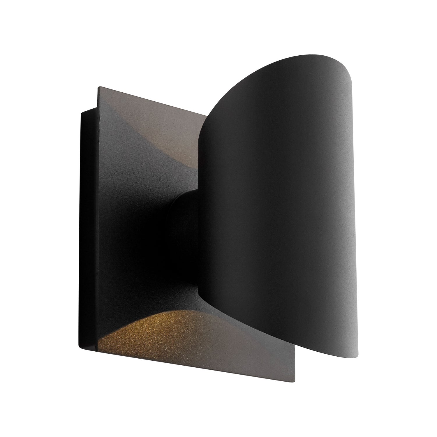 Oxygen Caliber 3 733 15 Modern Cylinder LED Outdoor Wall Light Fixture - Black | Weatherproof Exterior Lighting for Patio, Garden, Porch & Entryway
