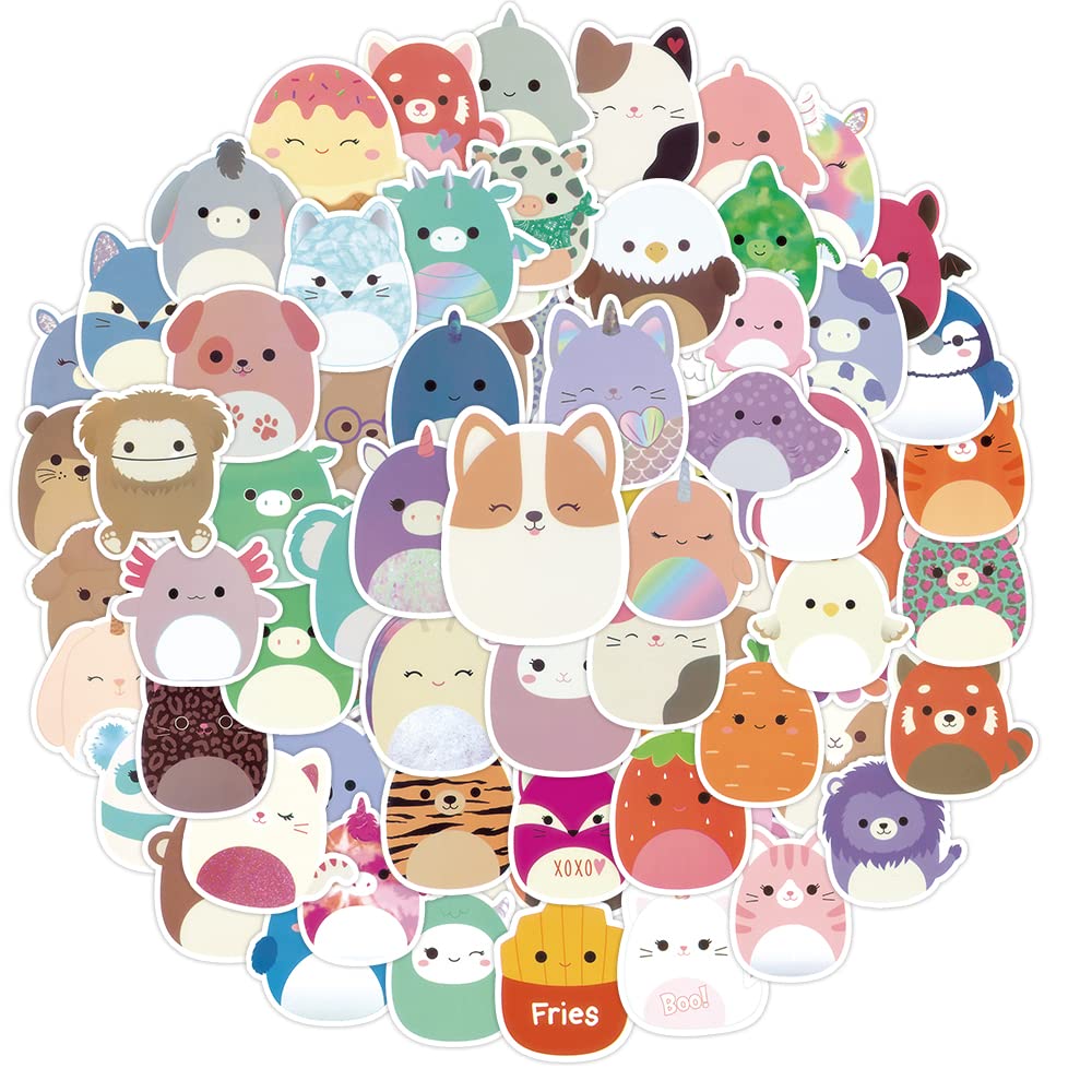 100Pcs Cute Animal Cartoon Stickers for Kids - Waterproof Vinyl Decals for Laptop, Guitar, Skateboard, Luggage & Bike - Perfect for Birthday Parties, DIY Crafts & Teen Room Decor