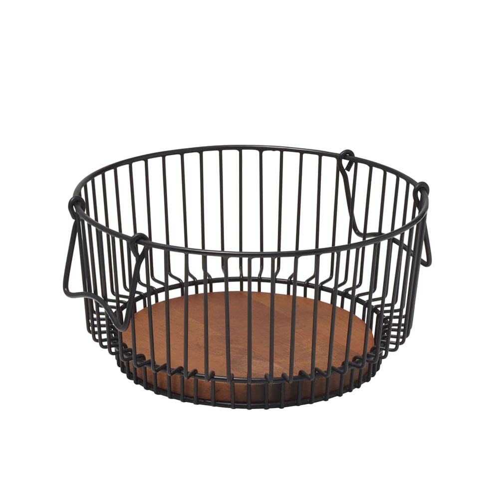 Ashford Woven Rattan Fruit Basket - Decorative Centerpiece for Kitchen, Dining Table, and Farmhouse Decor | Perfect for Storing Fruits, Bread, or Displaying Flowers
