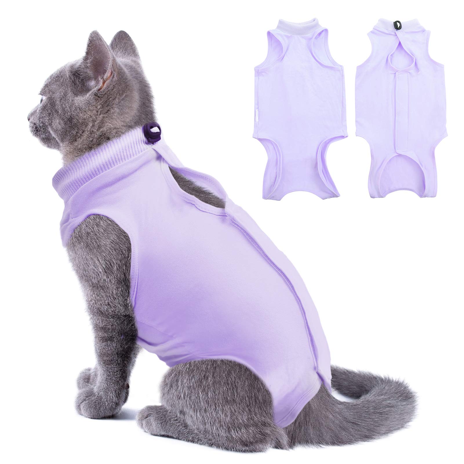 **SUNFURA Cat Recovery Suit for Abdominal Wounds - Post-Surgery Spay & Neuter Protective Vest for Cats & Dogs | Breathable Anti-Licking Surgical Suit | E-Collar Alternative | Perfect for Post-Op Care & Pet Anxiety Relief**