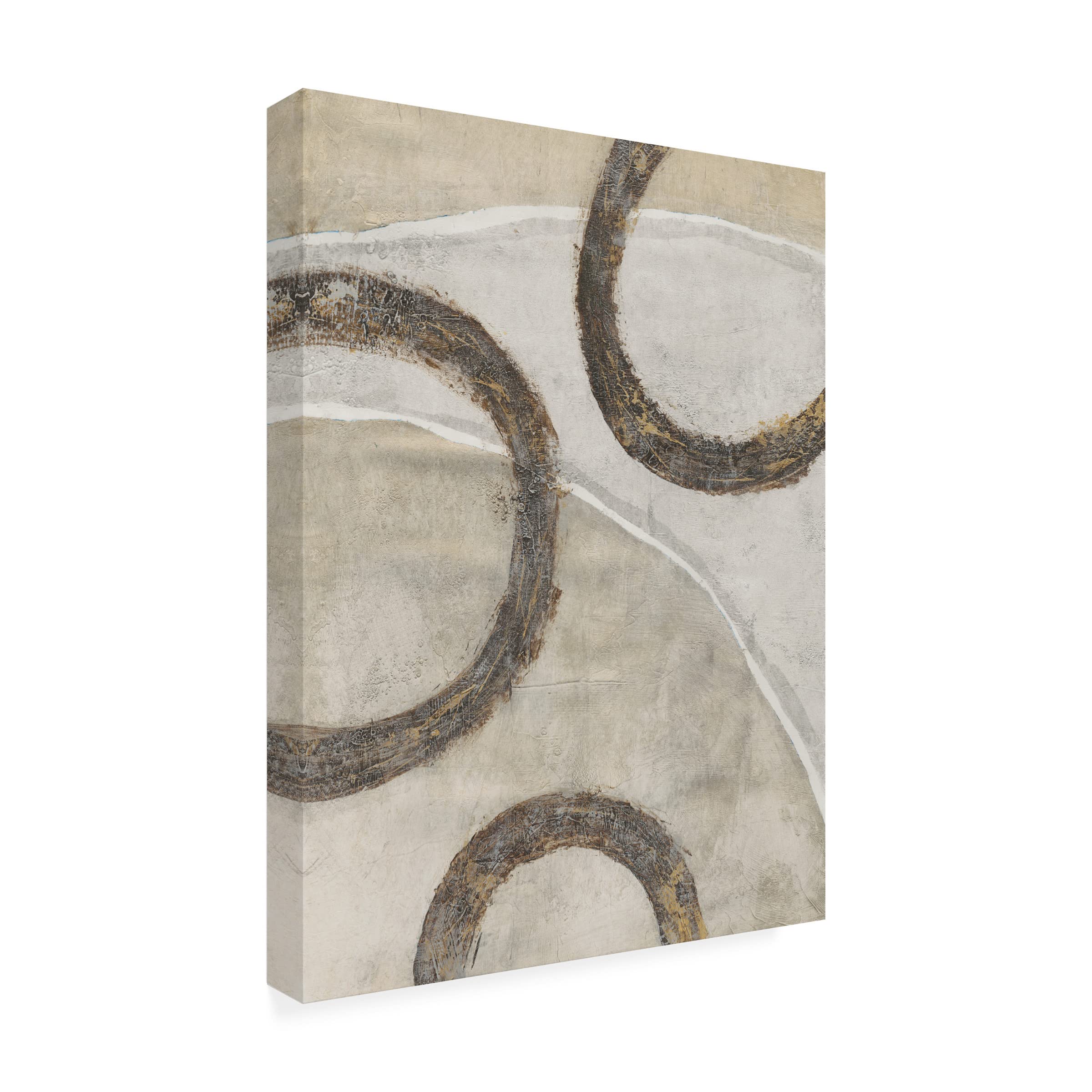 Trademark Fine Art 'Ringlets II' Canvas Wall Art by Tim O'Toole - Modern Abstract Painting for Living Room, Bedroom & Office Decor