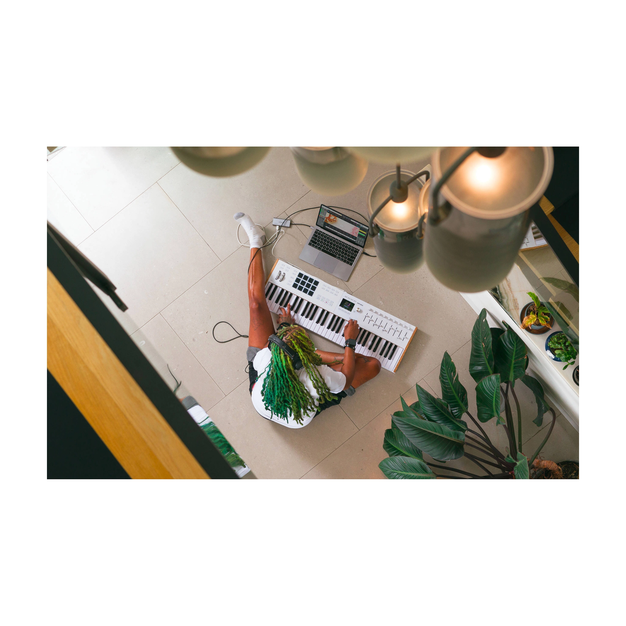 Arturia Keylab 61 MK3 61-Key MIDI Keyboard Controller - White | Professional Music Production & Live Performance Studio Essential
