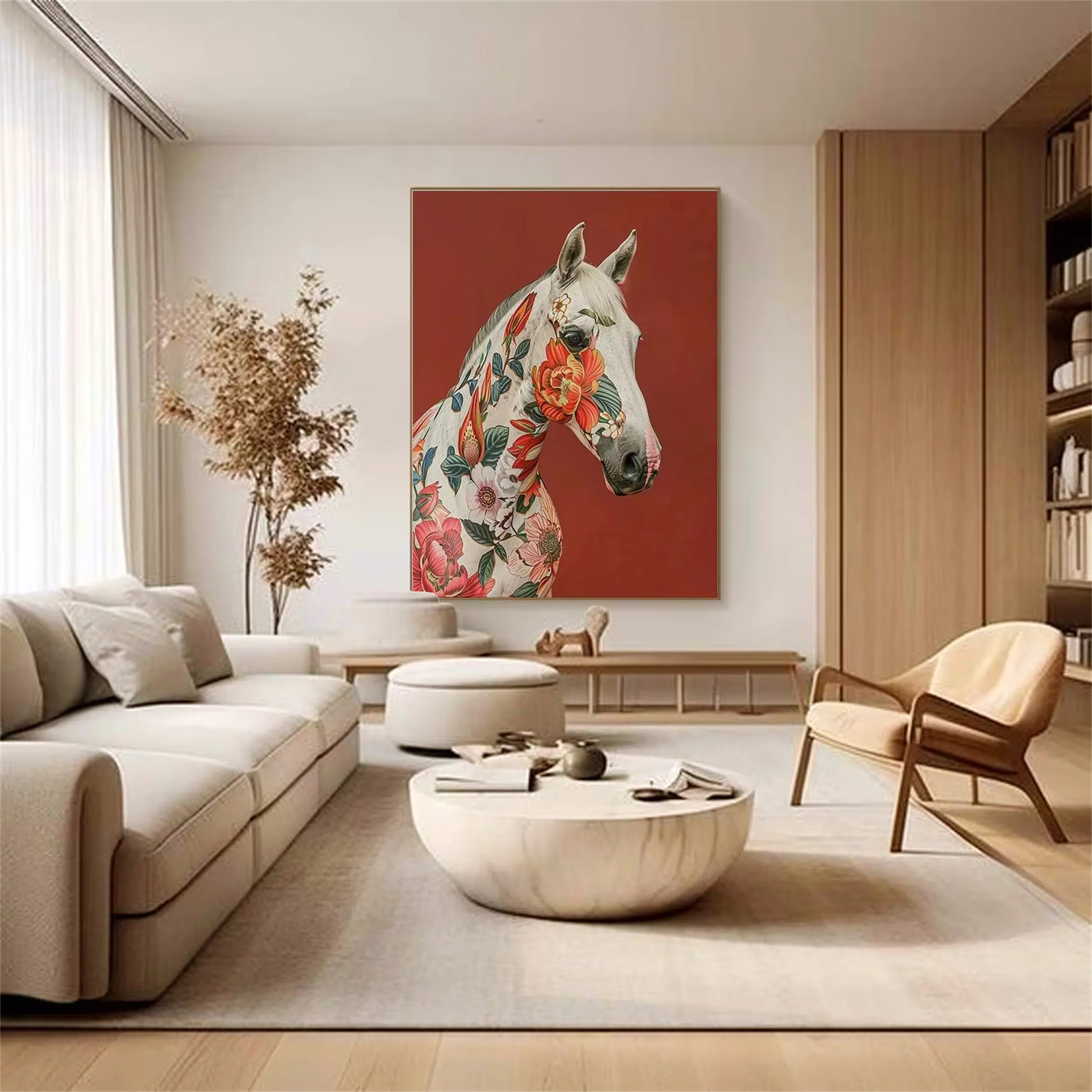 Animal Art Painting #AP018 - Handmade Canvas Wall Decor for Living Room, Bedroom & Office - Perfect Gift for Pet Lovers & Home Decor